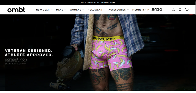 Combat Iron Apparel WooCommerce store developed by Kwalsys