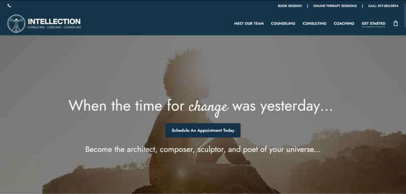 Intellection Consulting website developed by Kwalsys
