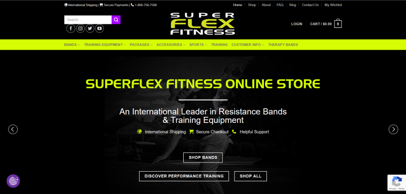 SuperFlex Fitness website developed by Kwalsys
