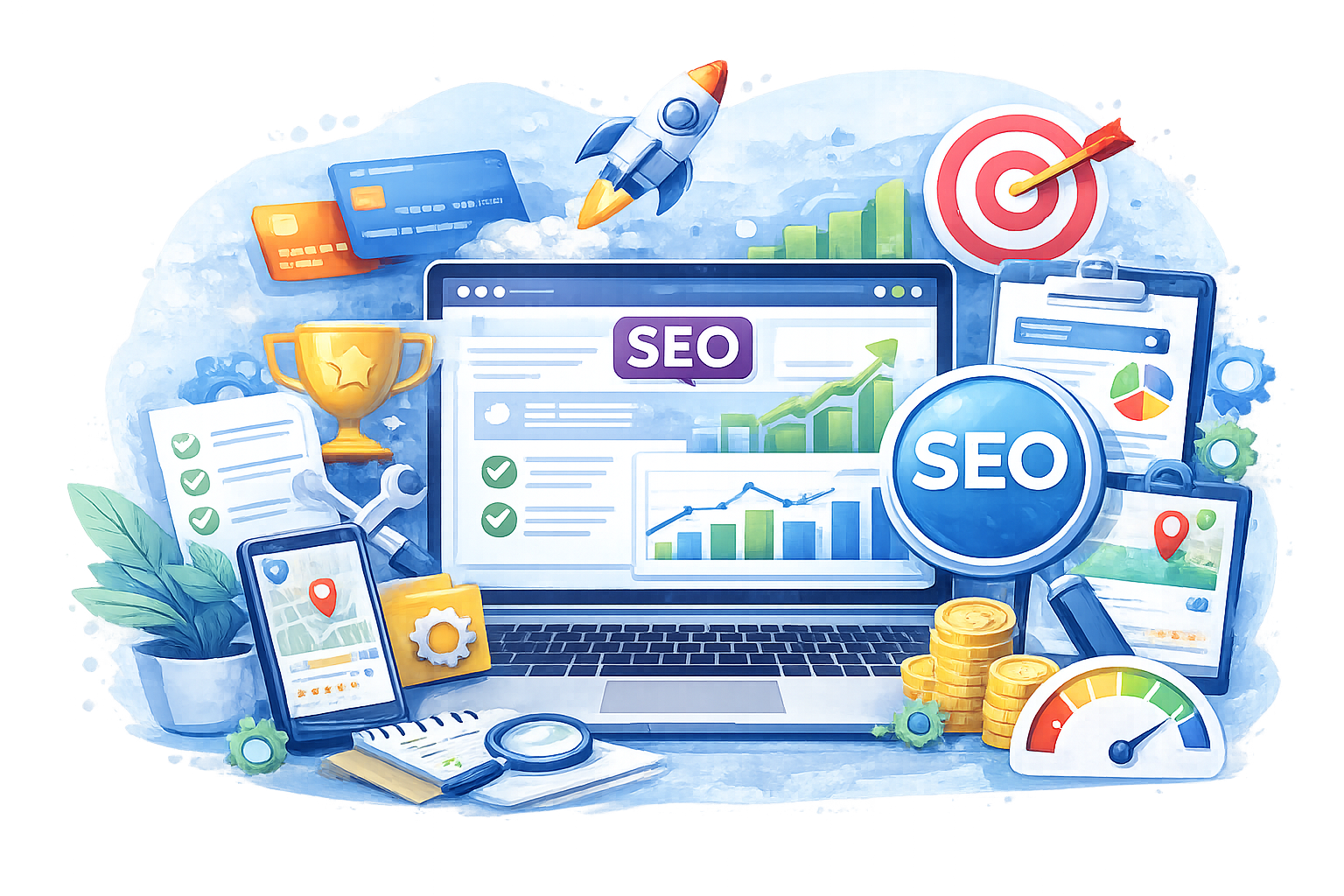 On-page, technical, and local SEO optimization strategies