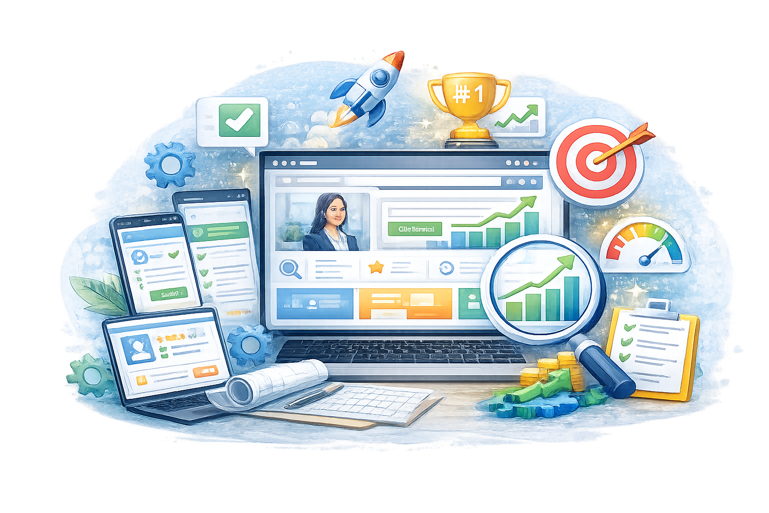 Modern website redesign improving user experience and performance