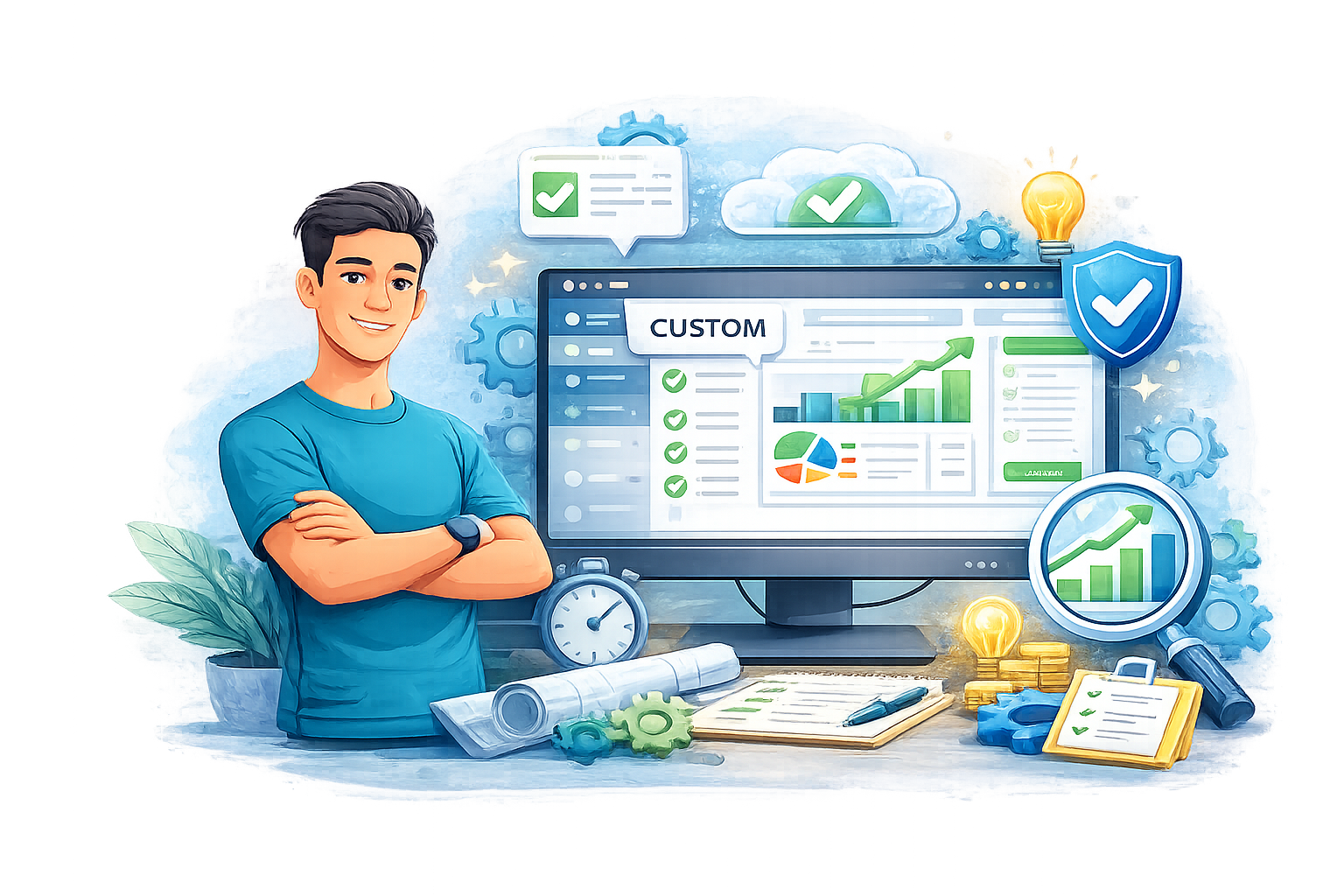 Scalable custom web applications driving business efficiency and growth